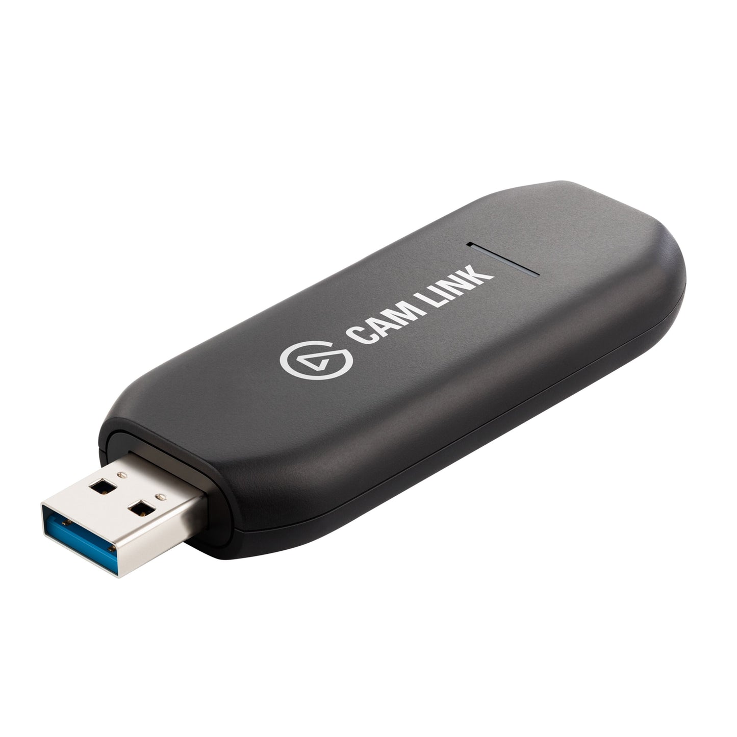 Elgato Cam Link 4K kameraadapter, sort USB med blå stik, HDMI tilslutning til videooptagelse og streaming fra kamera.