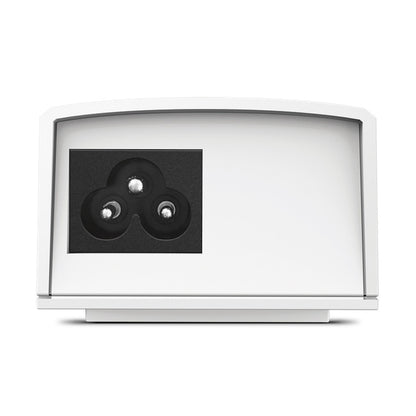 Tp-Link Passiv 48V PoE-injektor 24W i hvid æske med tre metalliske kugler i sort skum, transparent front.