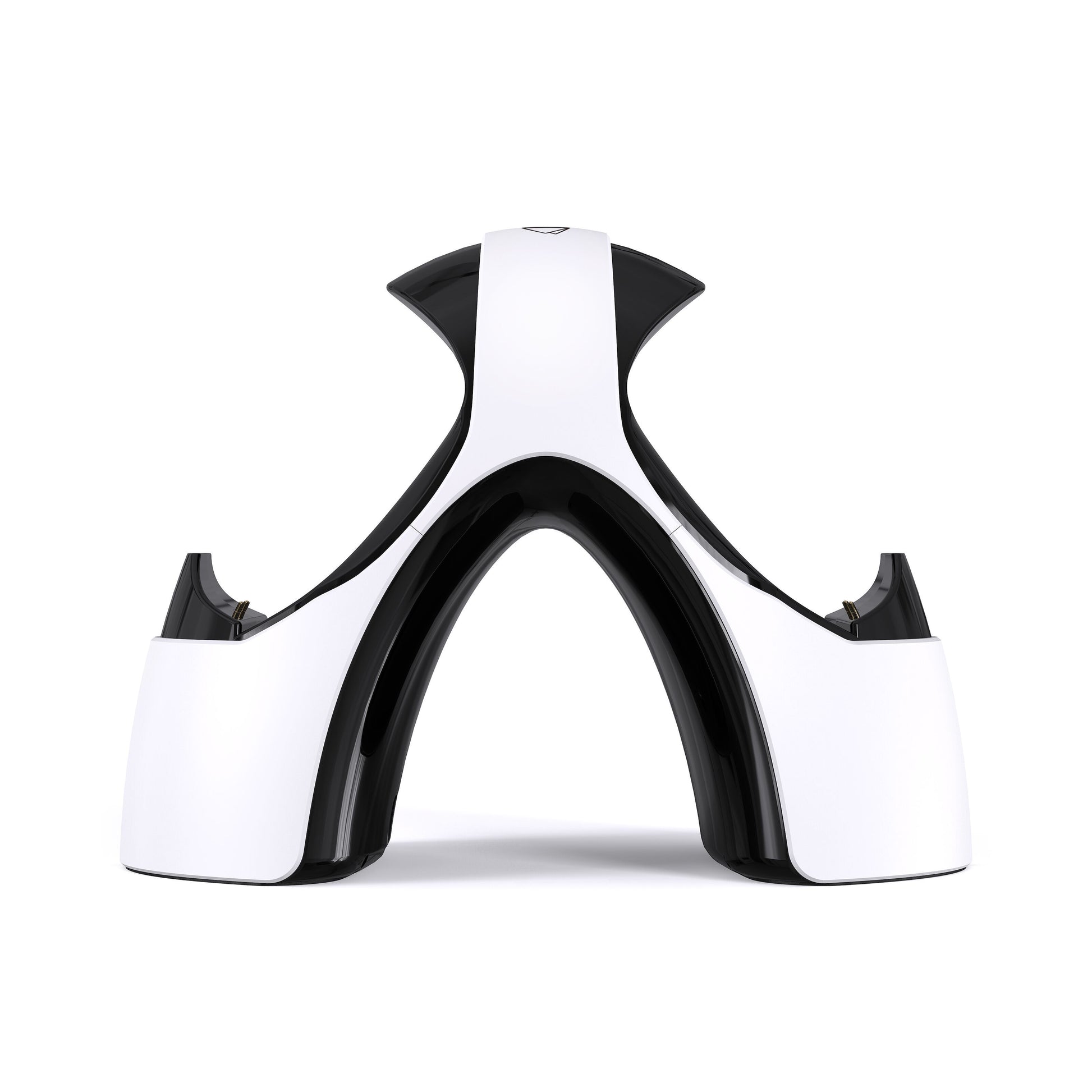 Plexgear Opladningsstation X4 hvid/sort til PS5 DualSense, til opladningsslots, LED-indikator.