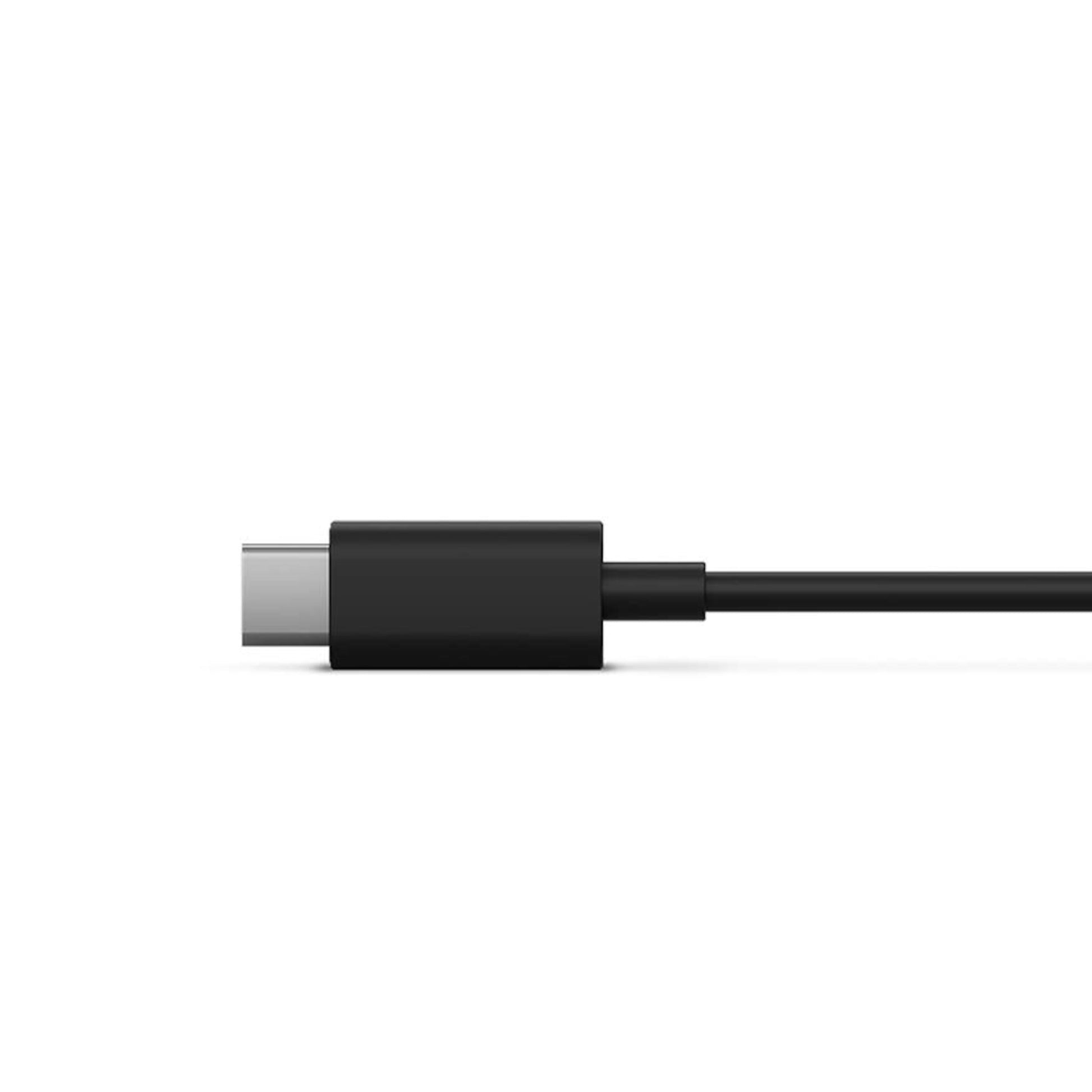 Sort USB-C kabel med sølvstik til Xbox controller eller Xbox Spil og Oplad Batteripakke.