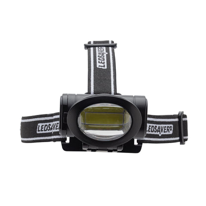 Ledsavers Pandelampe 3 W 170 lm sort LED pandelampe med justerbar rem, hvidt Ledsavers-logo og vandafvisende design.