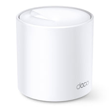 TP-Link Deco X20 mesh node AX1800 WiFi 6-router, hvid, cylindrisk design med Deco-logo på fronten.