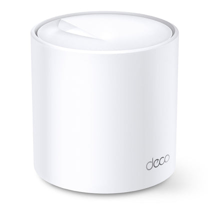 TP-Link Deco X20 mesh node AX1800 WiFi 6-router, hvid, cylindrisk design med Deco-logo på fronten.