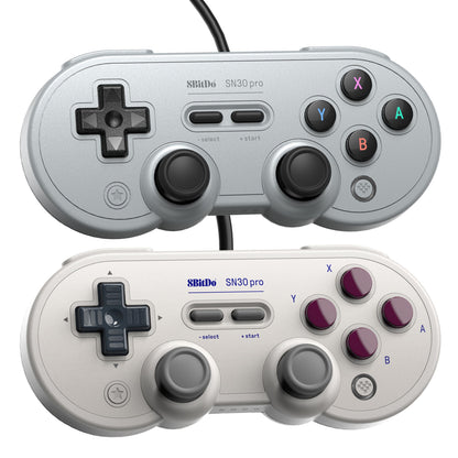 8Bitdo SN30 Pro G Edition håndkontrol, USB, SNES-stil, dobbelte analoge pinde, D-pad, X Y A B knapper til Nintendo Switch.