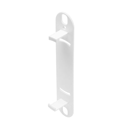 TP-Link Deco M5 hvidt plastbeslag 3-pak med to kroge og skruehuller til loft- og vægmontering.