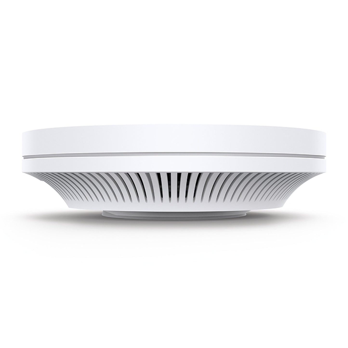 TP-Link Omada EAP610 WiFi 6 Access Point AX1800, hvid, rund med ventilerede sider, set fra siden.