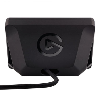 Elgato Stream Deck Mk. 2 sort, bagside med Elgato-logo centralt og flettet kabel nederst.