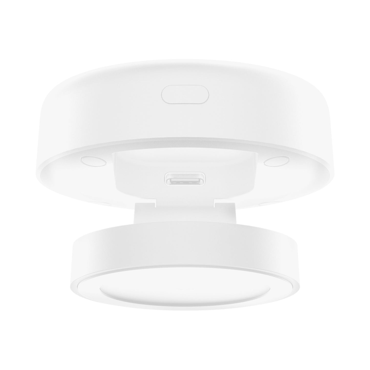 Aqara rund hvid LED loftlampe sæt nedefra med central montering, kompatibel med Aqara Tilstedeværelsessensor FAS5.