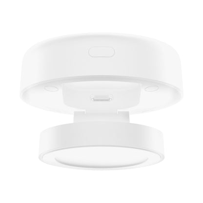Aqara rund hvid LED loftlampe sæt nedefra med central montering, kompatibel med Aqara Tilstedeværelsessensor FAS5.