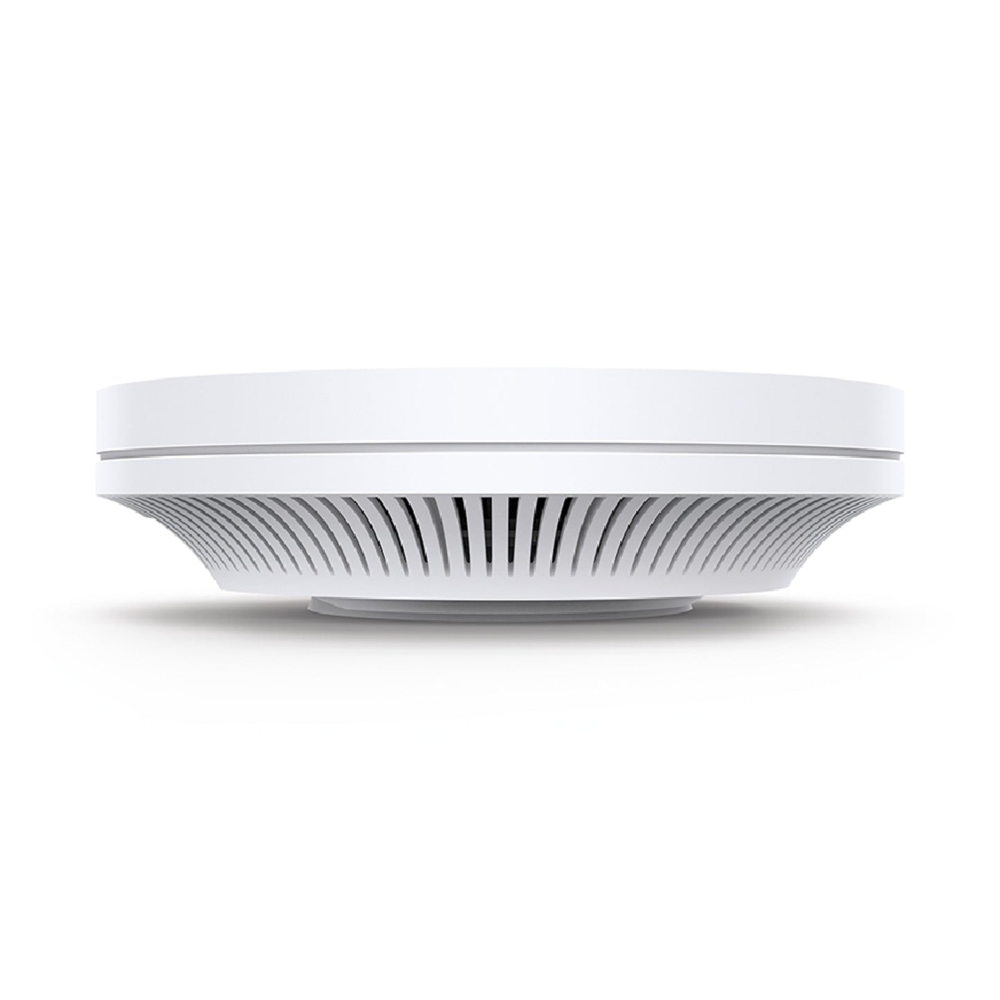 TP-Link EAP670 WiFi 6 Access Point AX5400, hvid, rund med flad top og ventilerede sider.