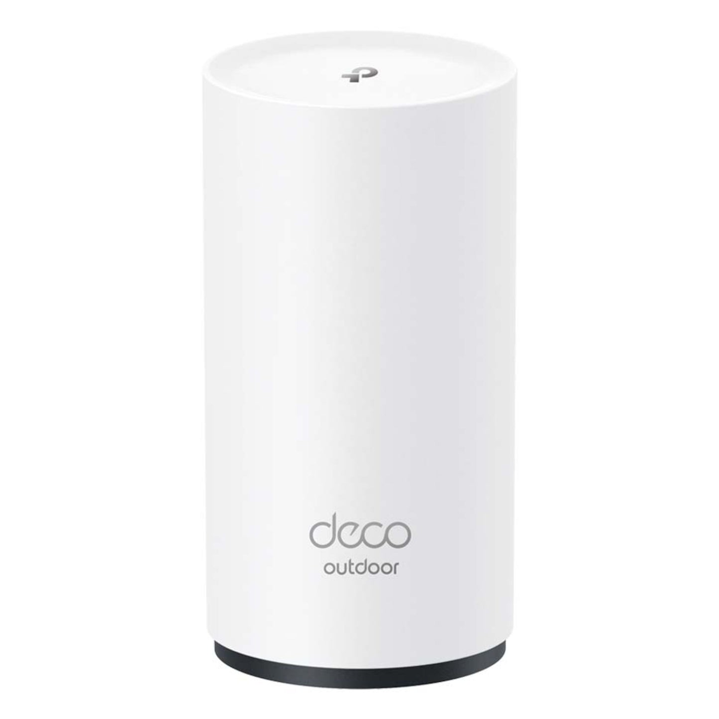 TP-Link Deco X50-Outdoor PoE AX3000 Mesh hvid cylinder, Wi-Fi 6 mesh access point med lille TP-Link logo øverst.