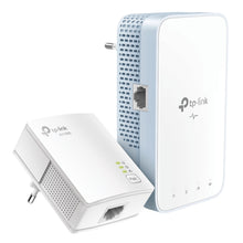 TP-Link TL-WPA7517 KIT Homeplug 2-pak hvid med Ethernet-porte, indikatorlys, Pair-knap og synlige stikben.