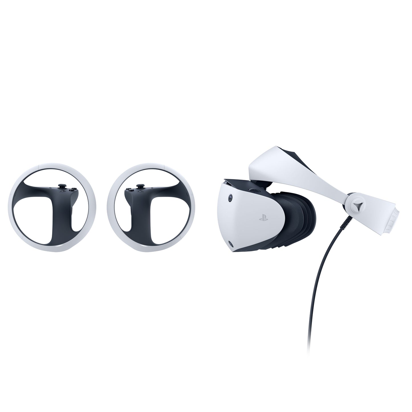 Sony PlayStation VR2 headset til PlayStation 5, hvid sort design, kun kompatibel med PS5.