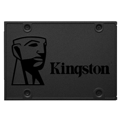 Kingston A400 SSD 2.5" 240GB sort med Kingston-logo og hovedgrafik på forsiden.
