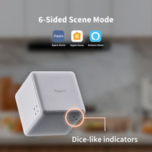 Aqara Cube T1 Pro hvid med terningprikker, 6-Sided Scene Mode, kompatibel med Aqara Home, Apple Home, Alexa, ZigBee 3.0.