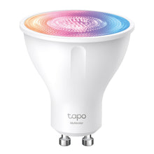 TP-Link Tapo L630 Smart RGB LED-pære GU10 med orange, pink og blå gradient.
