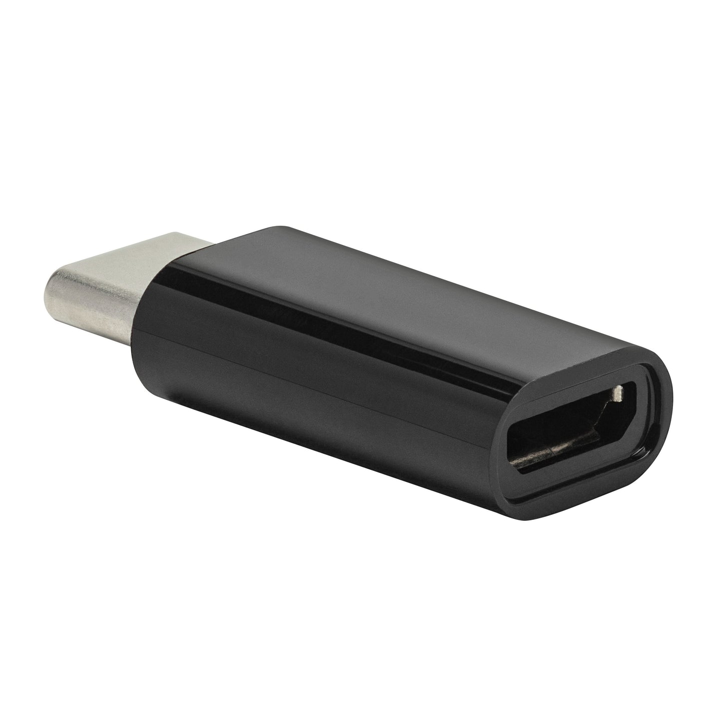 Plexgear Adapter Micro-USB han til USB-C hun til opladning og dataoverførsel.