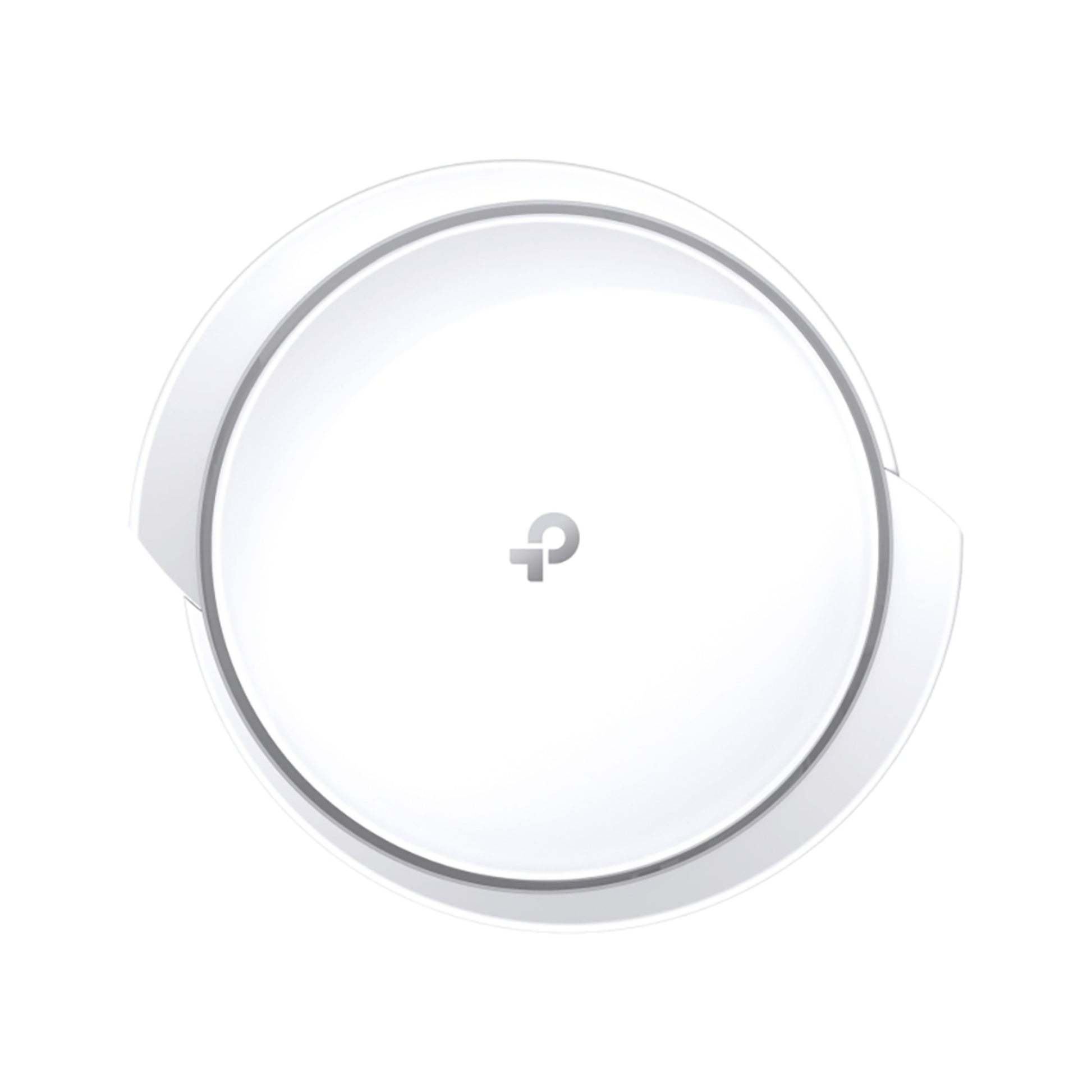 TP-Link Deco X50 5G router 3000 Mb/s hvid rund med diskret logo, mesh support, svage kantriller, WiFi 6.