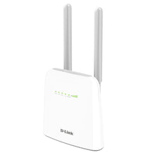 Dlink DWR-960/W 4G+ router AC1200 hvid med to antenner, fire grønne LED og Dlink-logo foran.