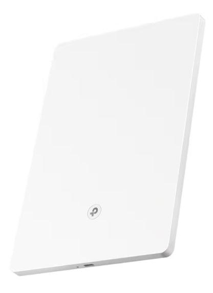 TP-Link Archer Air E5 WiFi 6-repeater AX3000, hvid, rektangulær med afrundet kant og lille TP-Link logo nederst.