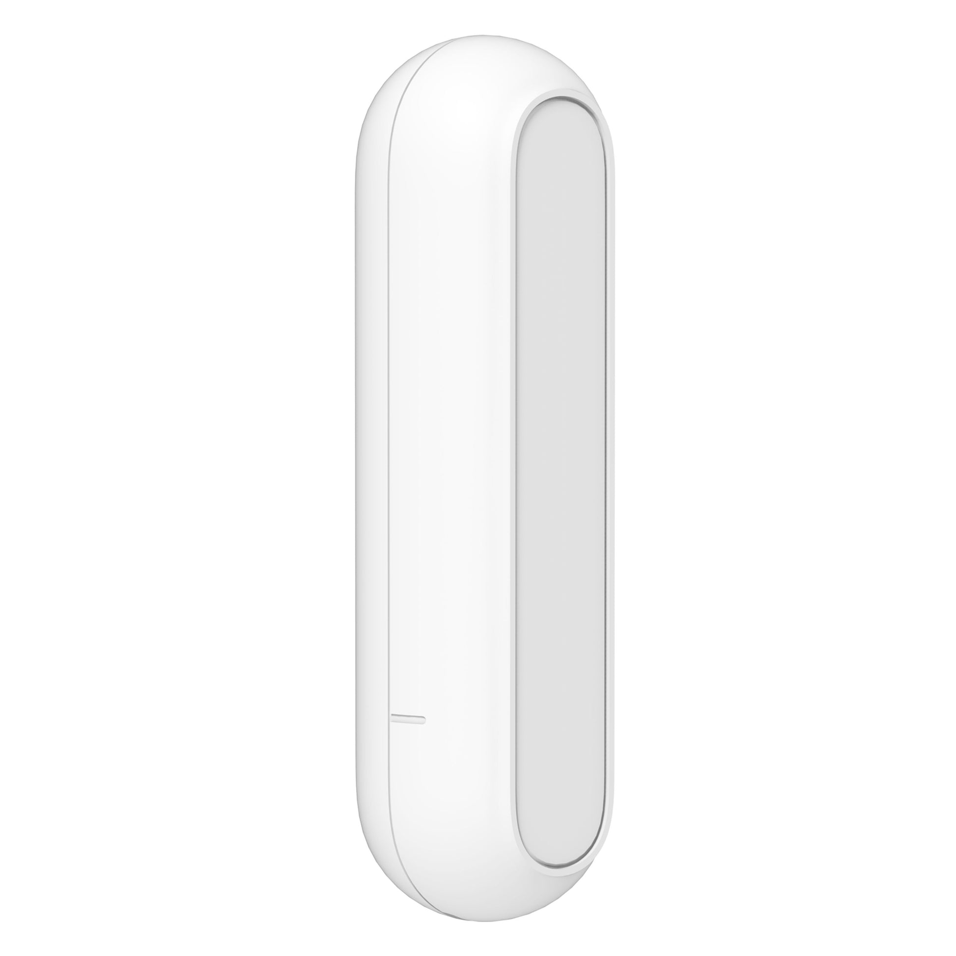 Aqara Sensor AS5 Magnetkontakt, hvid, oval med glat overflade og slank rektangulær front.