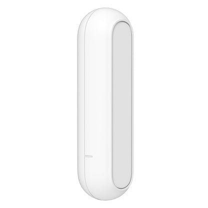 Aqara Sensor AS5 Magnetkontakt, hvid, oval med glat overflade og slank rektangulær front.