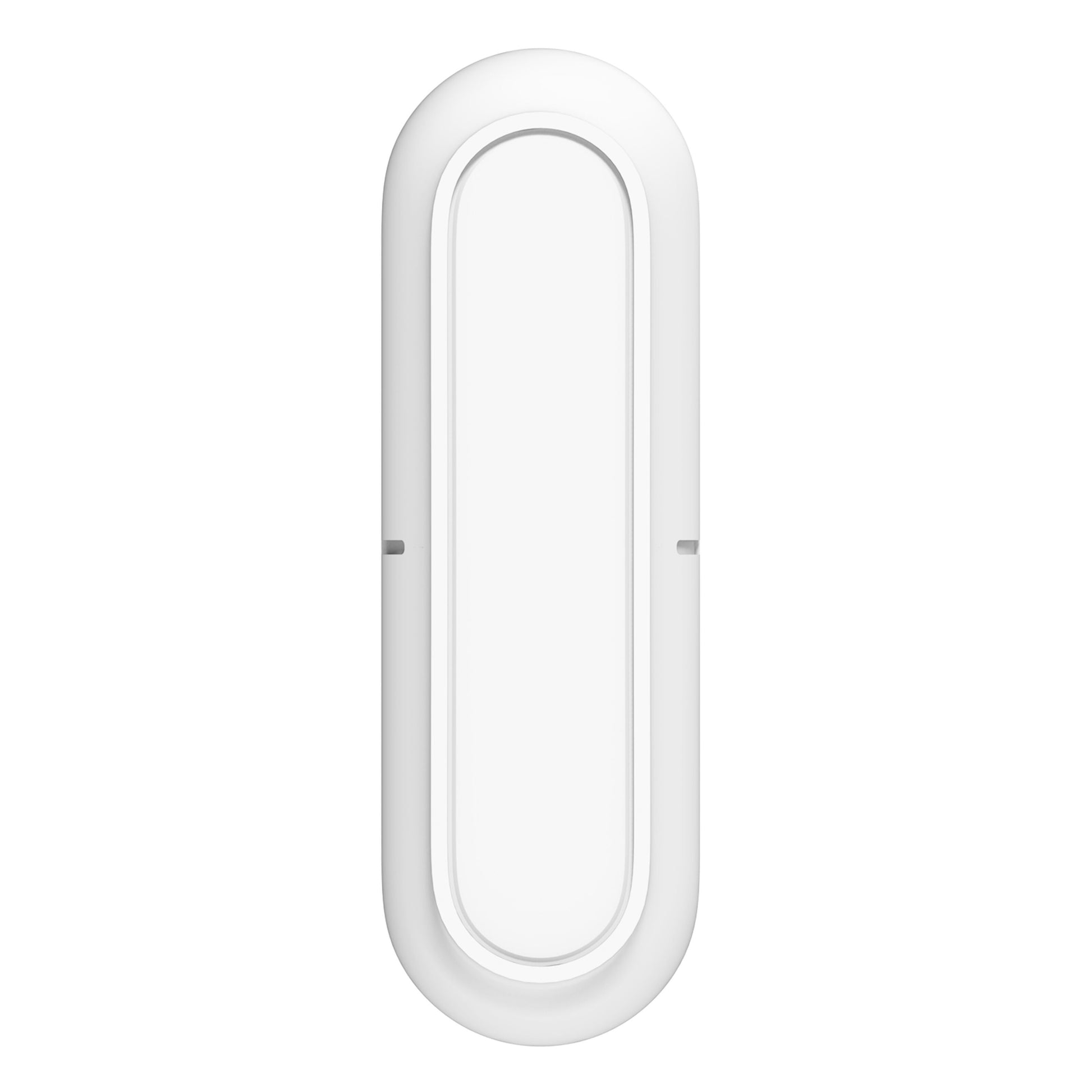 Aqara Sensor AS5 Magnetkontakt, hvid, oval med afrundede kanter og forsænket panel, vist lodret.