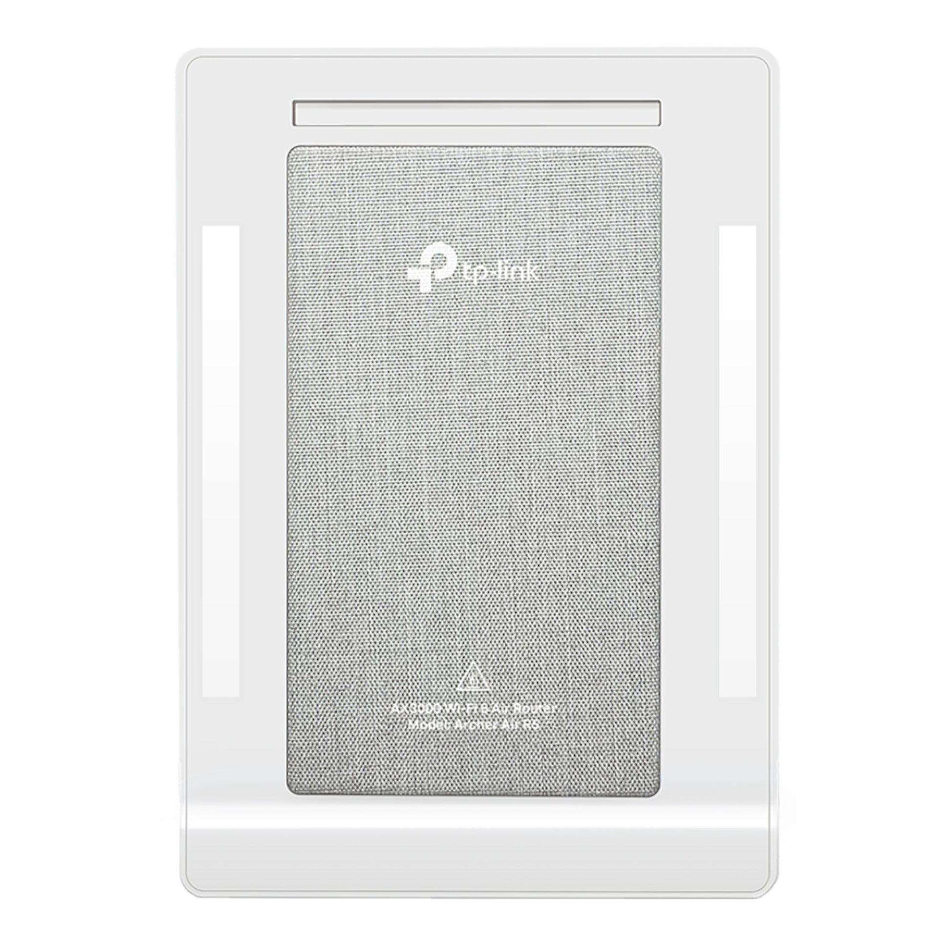 Tp-Link smart væglyskontakt, hvid rektangulær med grå stoffront og logo øverst, kompatibel med Archer Air R5 AX3000.