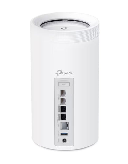 TP-Link Deco BE85 WiFi 7 mesh, BE19000, 2 stk, AI mesh, WPS-knap, Ethernet (2,5/10Gbps), SFP+, USB 3.0.