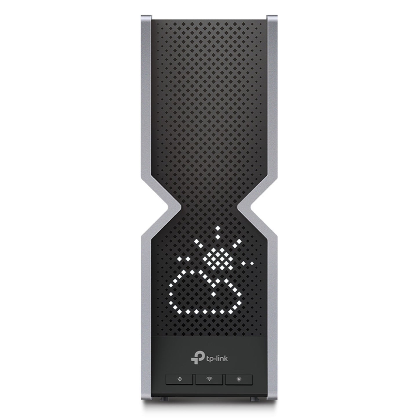 TP-Link Archer BE800 trådløs router Wifi 6 BE19000 sort, synligt logo, flere porte på fronten.