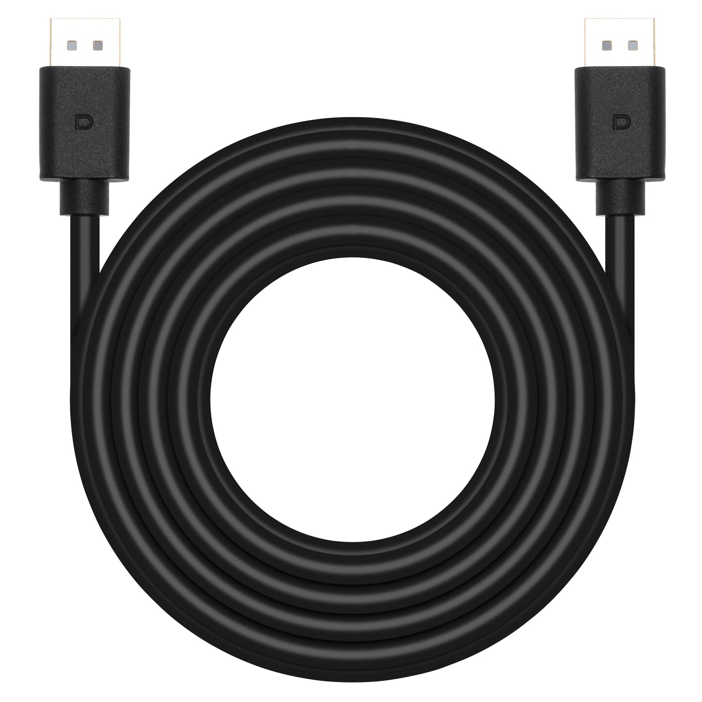 DisplayPort 1.4-kabel 3 m sort, D-logo på stik, understøtter 8K-opløsning, brand: Luxorparts.