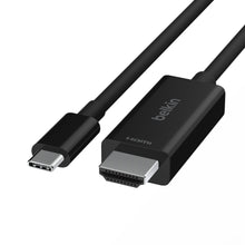 USB-C til HDMI kabel 8K/60Hz 2m sort med USB-C og HDMI-stik, understøtter op til 8K opløsning.