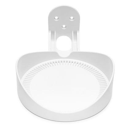 Vægbeslag til TP-Link Deco X-serie 3-pak, hvid plast, perforeret bund, tre monteringshuller.