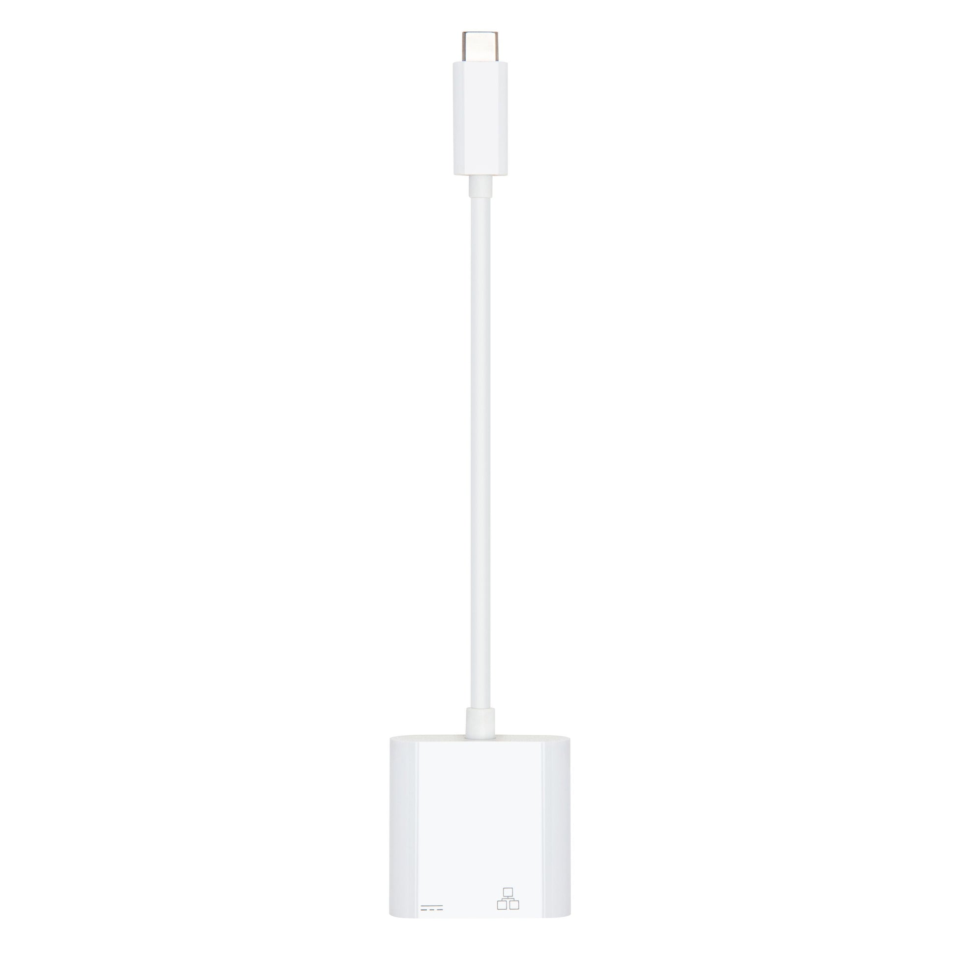 Gigabit netværkskort USB-C til Ethernet med PD-opladning, egnet til Chromecast med Google TV, kompakt design.