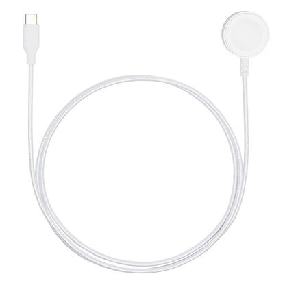 Apple Watch opladningskabel USB-C 1,2 m rund magnetisk ladeplade til Apple Watch og kompatible smartwatches.