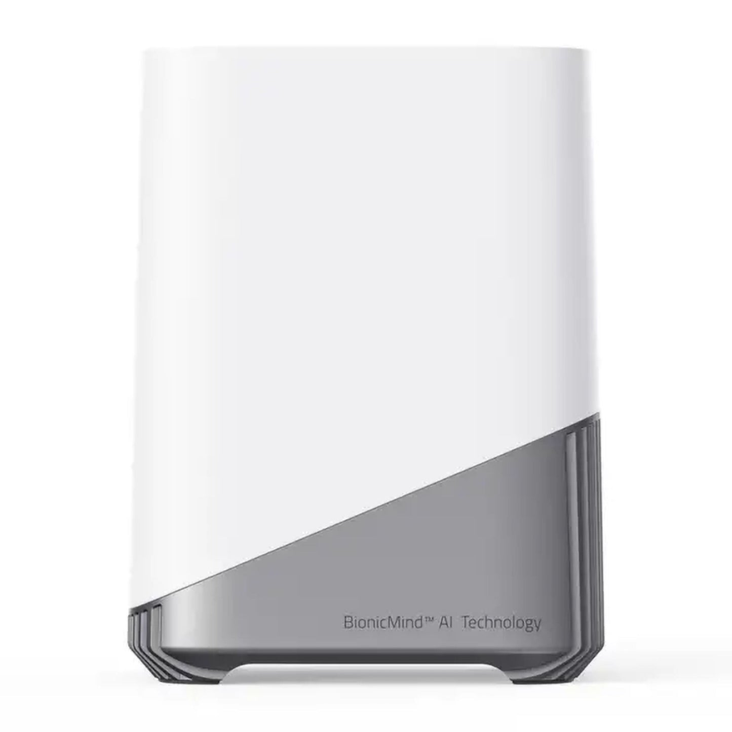 Eufy S380 HomeBase 3 16 GB hvid top, grå bund, "BionicMind™ AI Technology" tekst på fronten.