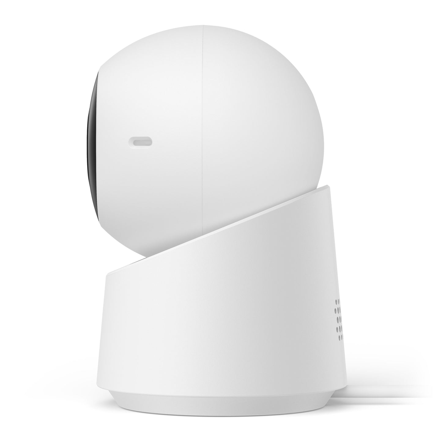 Eufy Indendørs kamera C220 trådløs overvågning 2K, hvid, kugleformet top og cylindrisk base.