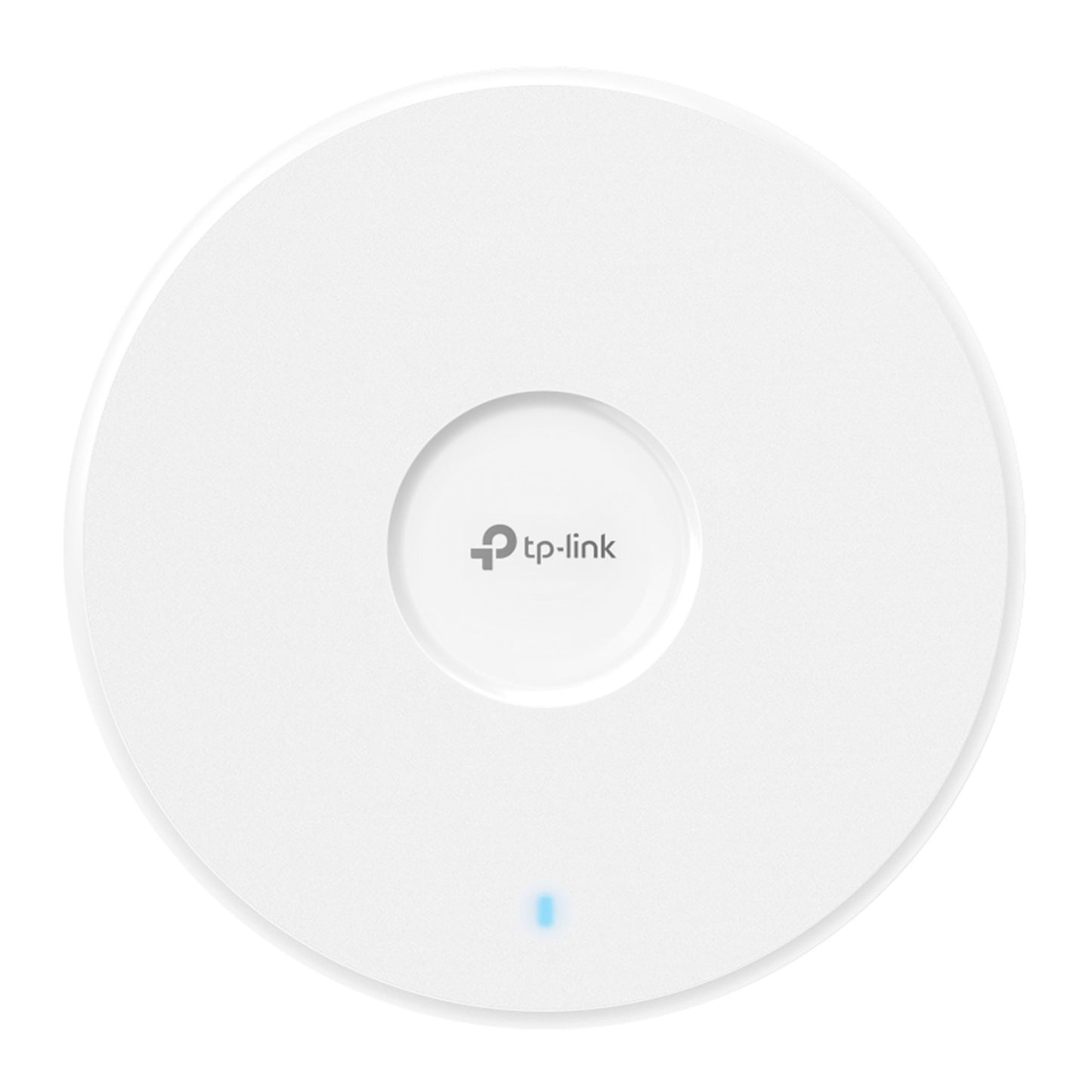 TP-Link Omada EAP772 BE11000 WiFi 7 access point, hvid, rund loftmodel med TP-Link logo og blå LED-indikator nederst.