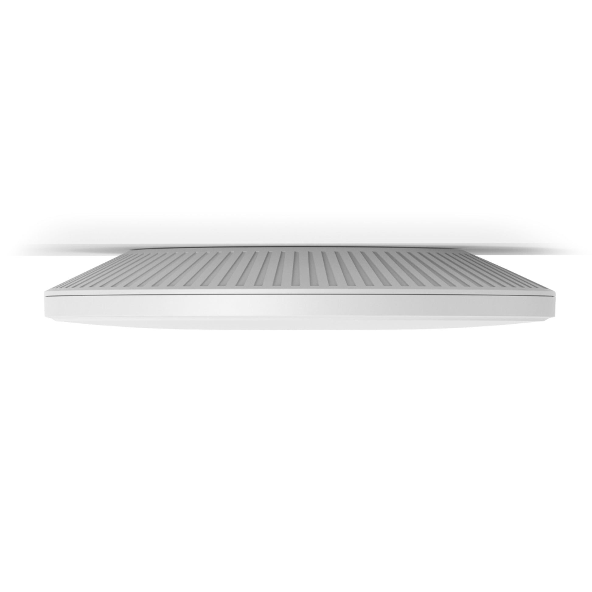 TP-Link Omada EAP772 BE11000 WiFi 7 access point, hvid med ribbet overflade, slankt rektangulært design, lav vinkel.