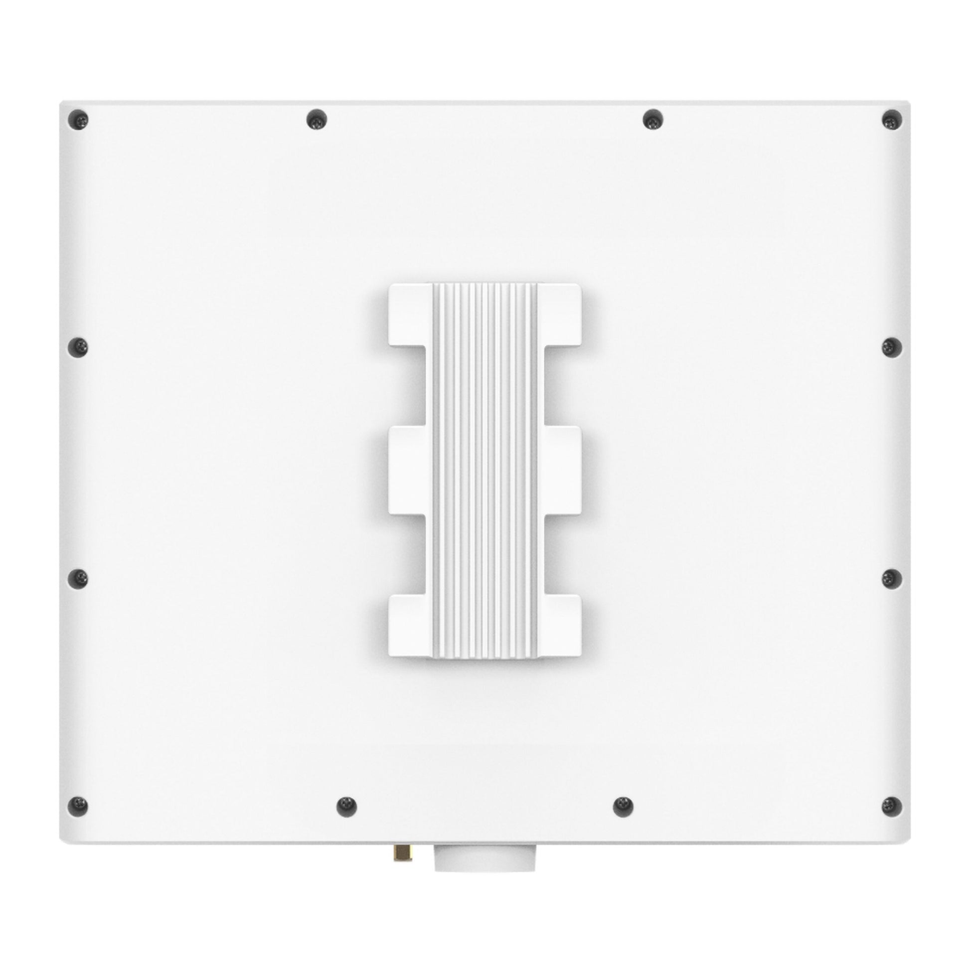 TP-Link Omada EAP772 Wifi 7 udendørs adgangspunkt BE11000, hvid, firkantet med afrundede hjørner og synlige skruer.