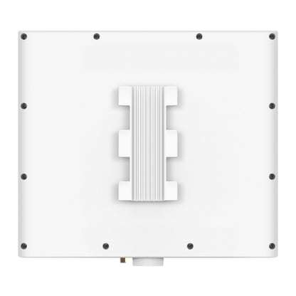 TP-Link Omada EAP772 Wifi 7 udendørs adgangspunkt BE11000, hvid, firkantet med afrundede hjørner og synlige skruer.