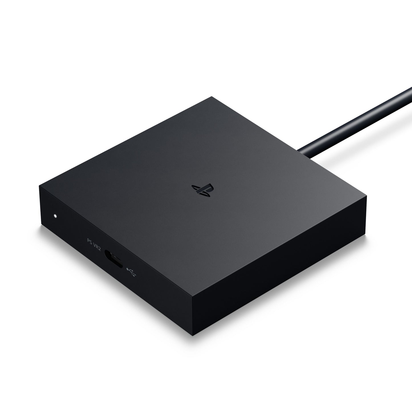Sony PlayStation VR2 PC-adapter sort firkantet enhed med HDMI OUT og USB-C port til PlayStation VR2 headset til PC.