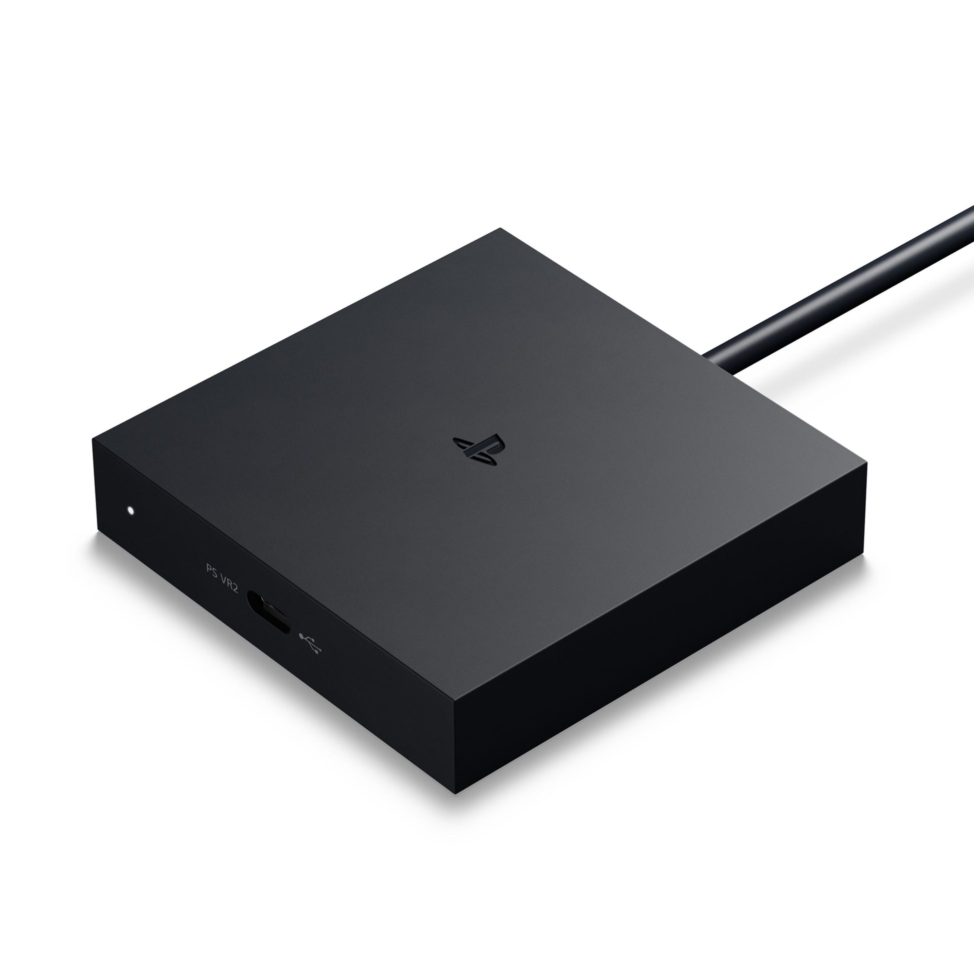 Sony PlayStation VR2 PC-adapter sort firkantet enhed med HDMI OUT og USB-C port til PlayStation VR2 headset til PC.
