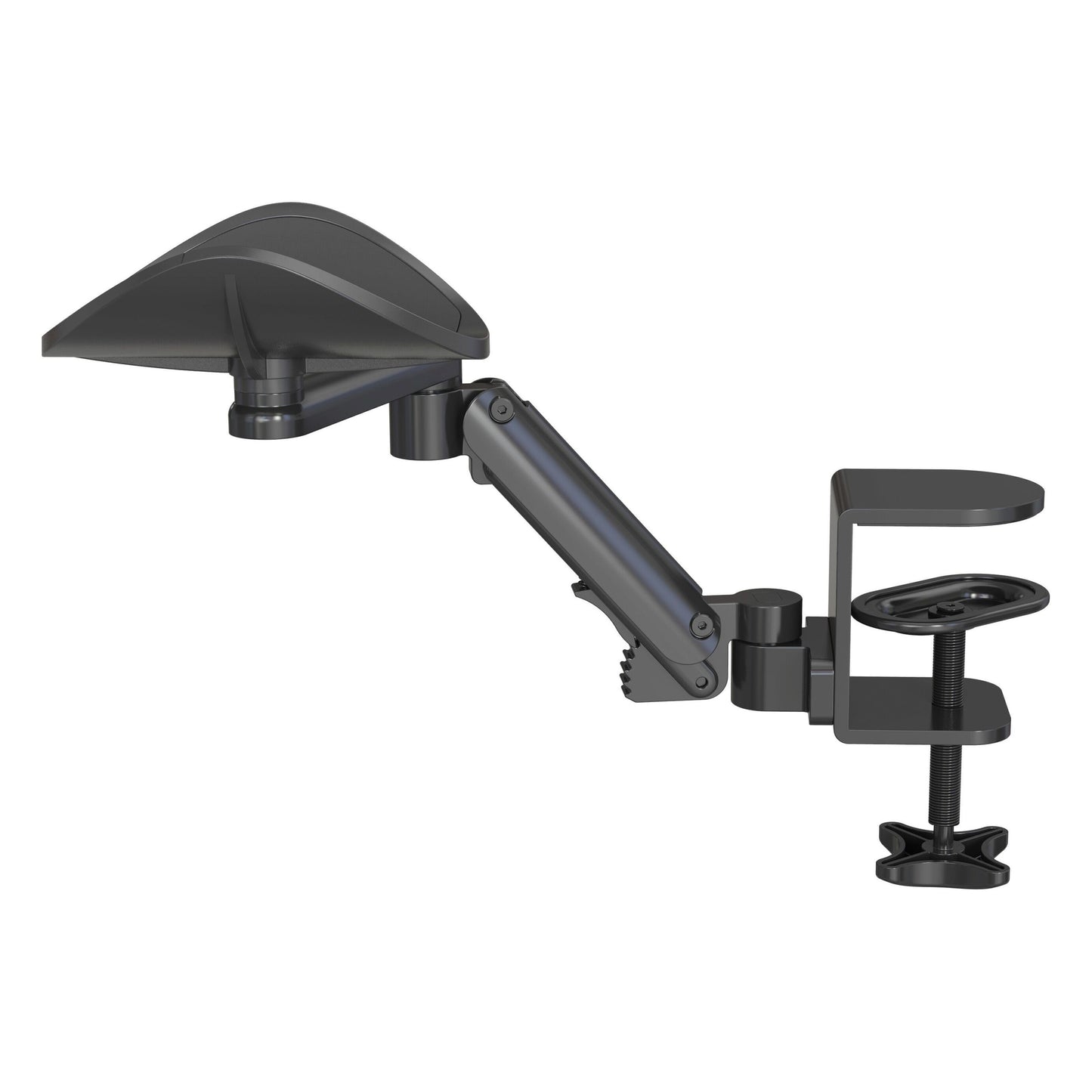 Desire2 MouseMate musestøtte, sort, ergonomisk støtte, fastgøres til skrivebord.