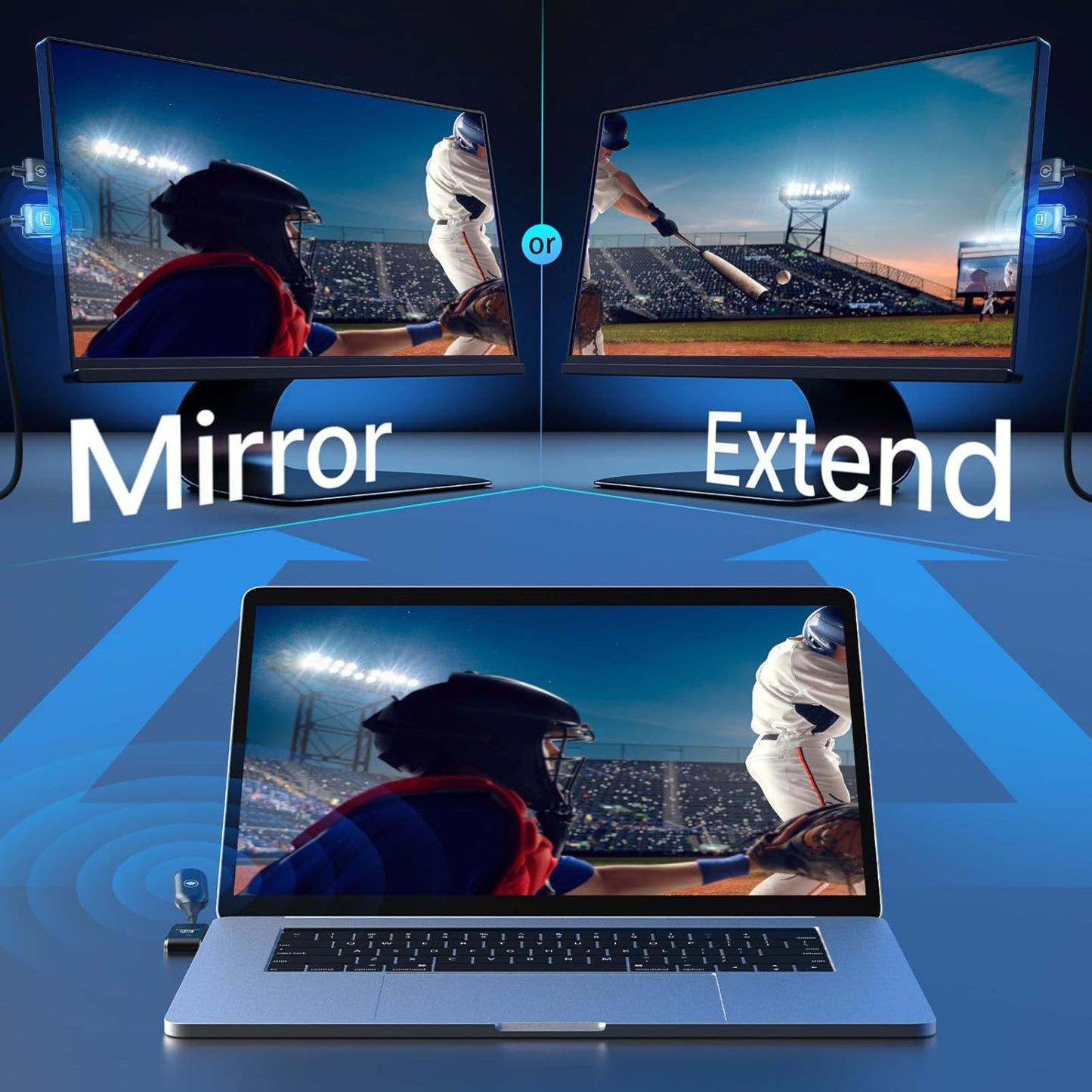 Minix Neo C1 USB-C til HDMI trådløs skærmdongle forbinder laptop til at skærme, spejler og udvider skærm.