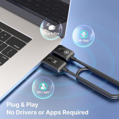 MiniX Neo H1 trådløs HDMI til HDMI-dongle, USB-tilslutning, Plug  Play, ingen drivere eller apps, sortering.
