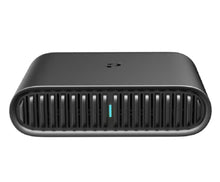 TP-Link TL-WR1502X Travel Router AX1500 WiFi 6, sort rektangulær med afrundede kanter, frontgrill og midterste blå LED.