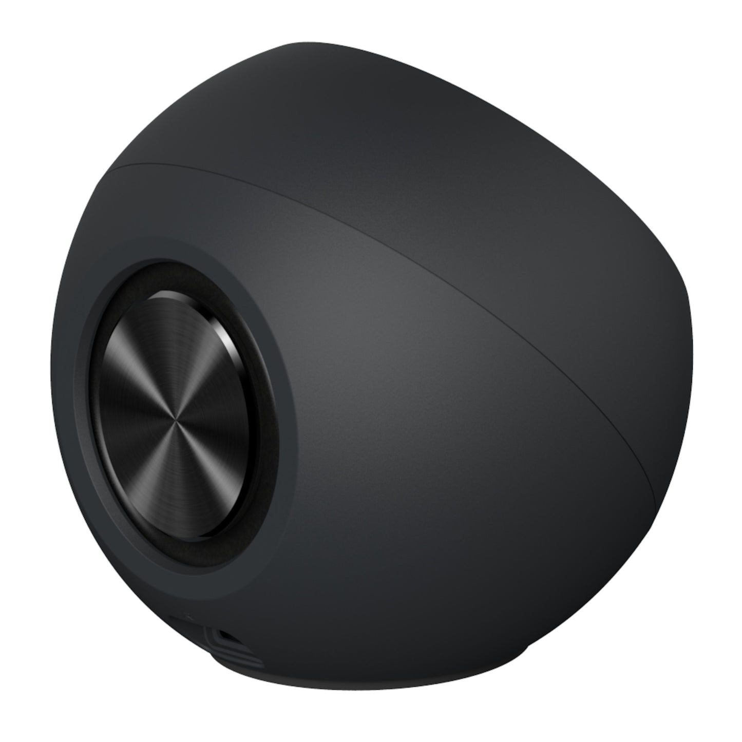 Creative Pebble V3 computerhøjttaler sort, rund med metalfront og Bluetooth 5.0.