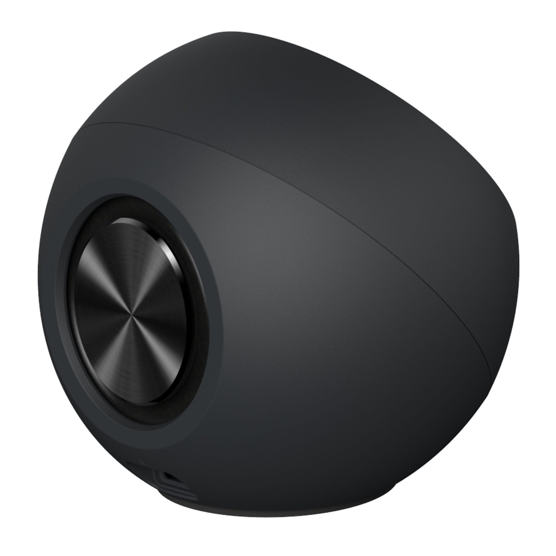Creative Pebble V3 computerhøjttaler sort, rund med metalfront og Bluetooth 5.0.