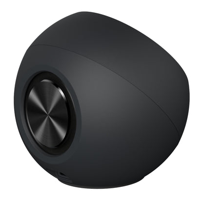 Creative Pebble V3 computerhøjttaler sort, rund med metalfront og Bluetooth 5.0.